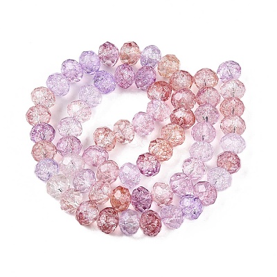 Transparent Glass Beads Strands GLAA-T023-8mm-A03-1