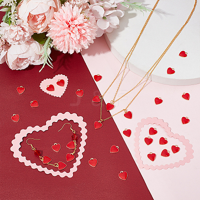 80Pcs Alloy Enamel Charms ENAM-UN0001-11-1