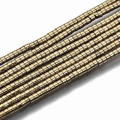 Electroplate Non-magnetic Synthetic Hematite Beads Strands G-T114-57-02-1