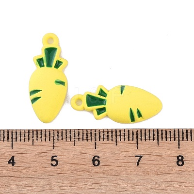 Spray Painted Alloy Pendants ENAM-R149-09A-G-1