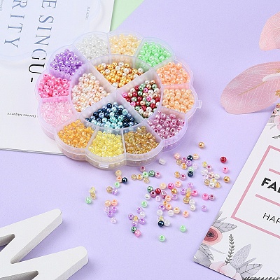 Glass Beads Set DIY-YW0003-42-1