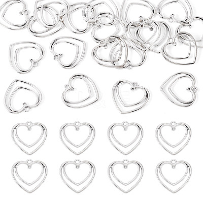 20Pcs Heart Iron Connector Charms FIND-TA0010-01-1