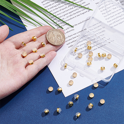 32Pcs Brass Ear Nuts KK-ME0003-62G-1