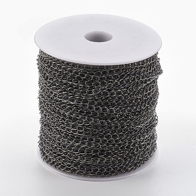 Brass Twisted Chains X-CHC-Q001-5x4mm-B-1