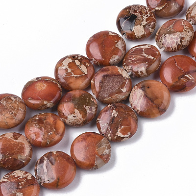 Natural Imperial Jasper Beads Strands G-S355-87B-07-1