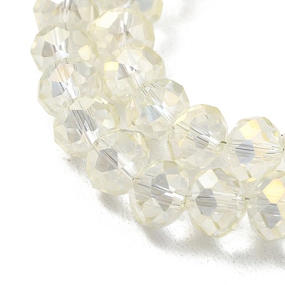 Electroplate Glass Beads Strands EGLA-D020-8x5mm-70-1