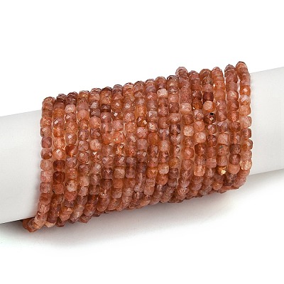 Natural Sunstone Beads Strands G-L537-016B-1