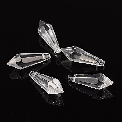 Faceted Glass Pendants GD14x37mmC01-1