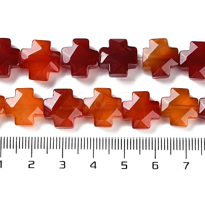Natural Red Agate Beads Strands G-K357-C05-01-1