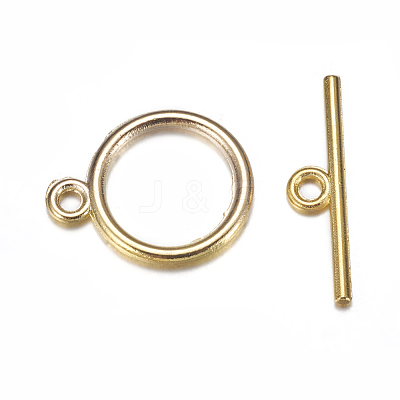 Tibetan Style Toggle Clasps TIBE-A12208-G-NR-1