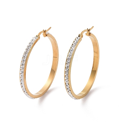 304 Stainless Steel Hoop Earrings EJEW-N0031-11G-01D-1