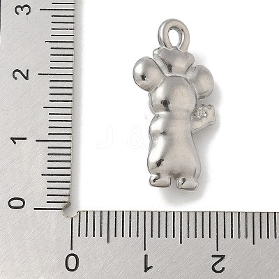 304 Stainless Steel Pendants STAS-Q334-46P-1