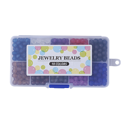 Transparent Glass Beads FGLA-X0001-01-8mm-1