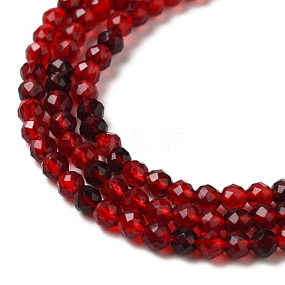 Transparent Glass Beads Strands GLAA-H027-01C-1