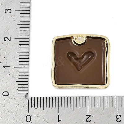 Rack Plating Alloy Enamel Pendants PALLOY-P309-04G-02-1