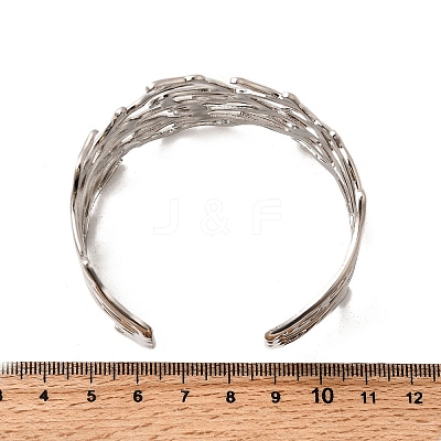 304 Stainless Steel Cuff Bangles BJEW-L705-02P-1
