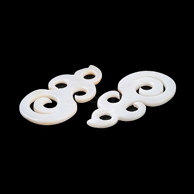 Natural Freshwater Shell Pendants BSHE-Z003-22-1