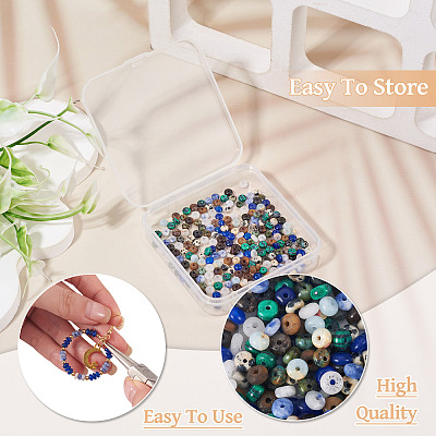 300Pcs 10 Styles Natural & Synthetic Mixed Stone Beads G-TA0003-01-1