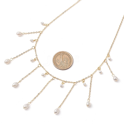 Shell Pearl Necklaces X1-NJEW-TA00186-1