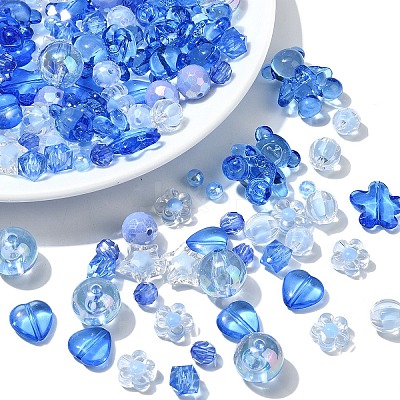 120Pcs 12 Styles Mixed Styles Acrylic Beads MACR-YW0003-05I-1