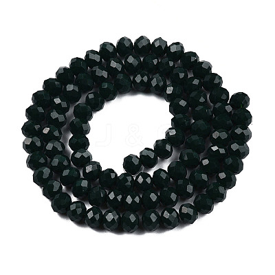 Opaque Solid Color Glass Beads Strands EGLA-A034-P2mm-D12-1