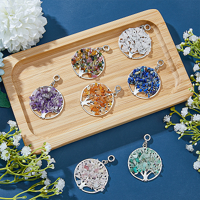 14Pcs 7 Styles Zinc Alloy European Dangle Charms G-FH0001-82-1