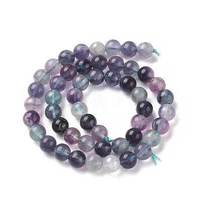 Natural Fluorite Beads Strands G-B038-C02-1