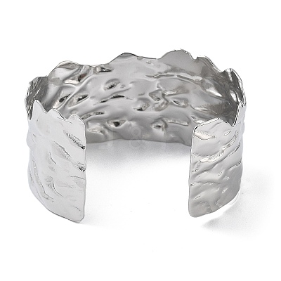 304 Stainless Steel Cuff Bangles for Women BJEW-Z078-21P-1