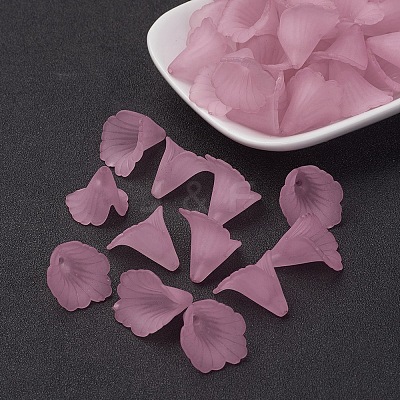 Transparent Acrylic Bead Caps X-PL551-C10-1