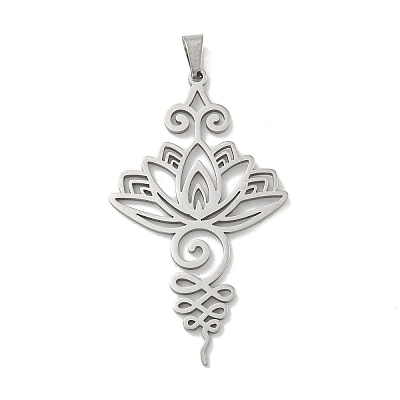 304 Stainless Steel Pendants X-STAS-M067-01P-1