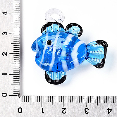 Handmade Lampwork Pendants LAMP-T021-24C-1