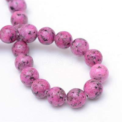 Natural Sesame Jasper/Kiwi Jasper Bead Strands G-R345-10mm-13-1