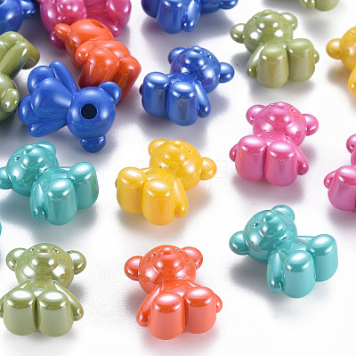 Pearlized Opaque Acrylic Beads MACR-S373-39I-1
