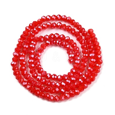 Electroplate Glass Beads Strands EGLA-A044-P1mm-A22-1