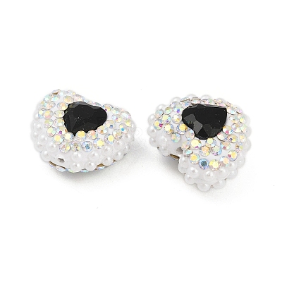 Polymer Clay Glass Rhinestone Beads CLAY-NH0001-13C-1