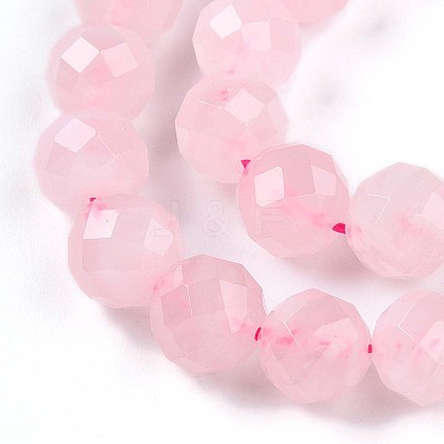 Natural Madagascar Rose Quartz Beads Strands G-S345-8mm-34-1