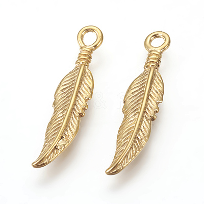 304 Stainless Steel Pendants STAS-E446-08G-1