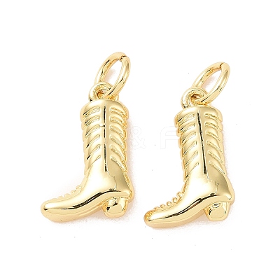 Rack Plating Brass Charms X-ZIRC-C042-08G-1