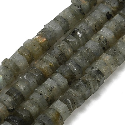 Natural Labradorite Beads Strands G-G317-A10-3x6mm-1