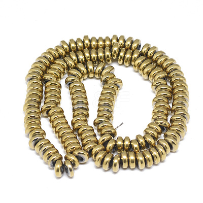 Electroplate Non-magnetic Synthetic Hematite Beads Strands X-G-T061-42G-1