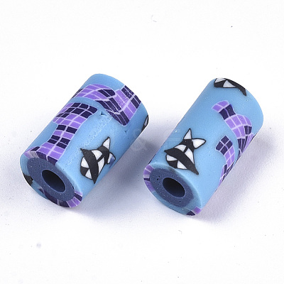 Handmade Polymer Clay Beads X-CLAY-N006-36H-1