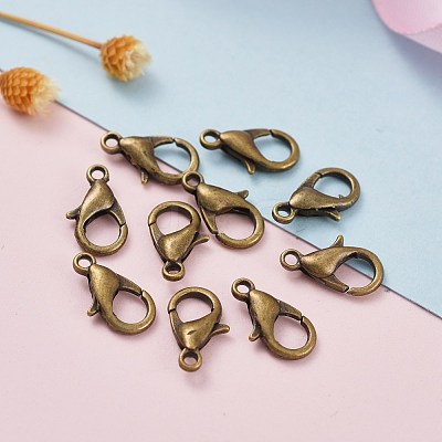 Antique Bronze Alloy Lobster Claw Clasps X-E102-NFAB-1