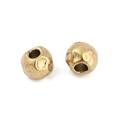 Textured 316 Surgical Stainless Steel Beads STAS-M106-01C-G-1