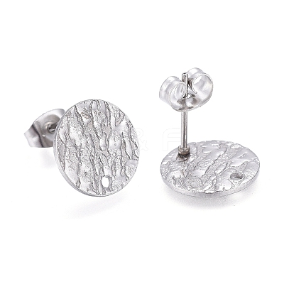 Non-Tarnish 304 Stainless Steel Stud Earring Findings X-STAS-M228-U01-01P-1