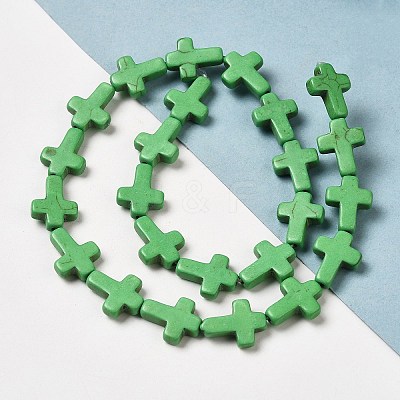 Synthetic Turquoise Dyed Beads Strands G-P507-06F-1