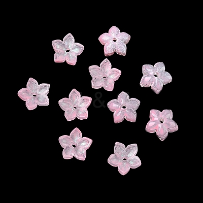 Dyed & Heated Glass Bead Caps GLAA-Z019-02-1