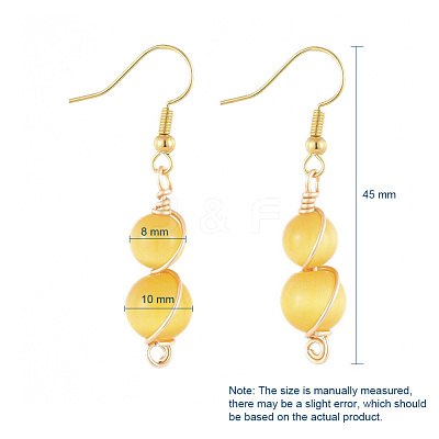 Brass Dangle Earrings EJEW-JE03989-02-1