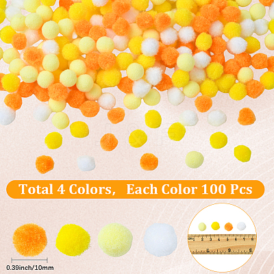 400Pcs 4 Colors DIY Doll Craft AJEW-SC0003-93B-1