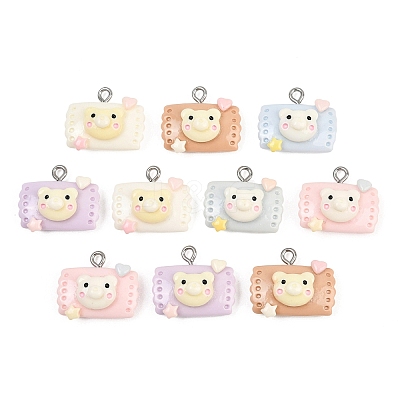 Opaque Resin Pendants RE-CBA5D24-07-1
