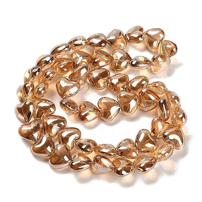 Electroplate Glass Beads Strands X-EGLA-B008-01A-PL03-1
